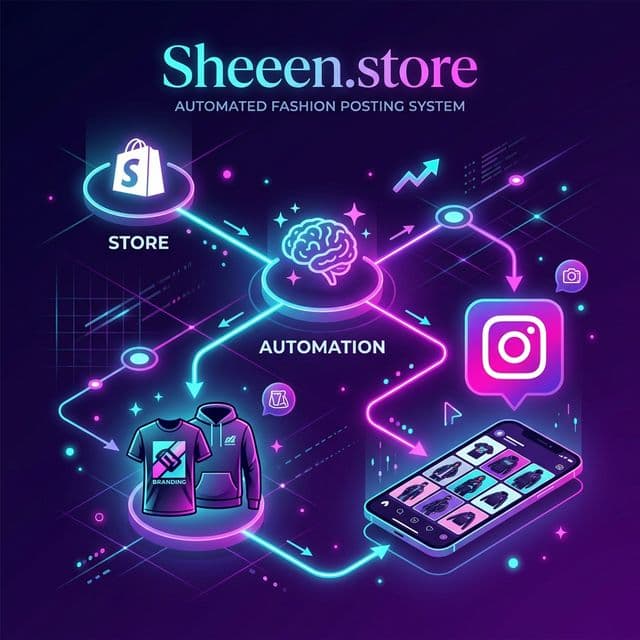 Sheeen.store : Automated Instagram Post Workflow