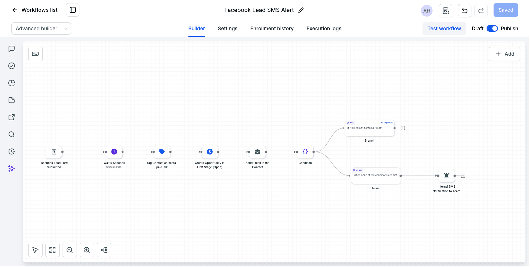 NelsonJ Salon - GHL Lead Intake & Marketing Automation Screenshot 1